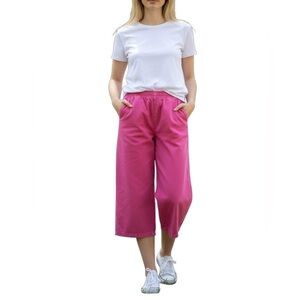 Vintage Koret City Blues Pull On Cotton Culotte Pants size small